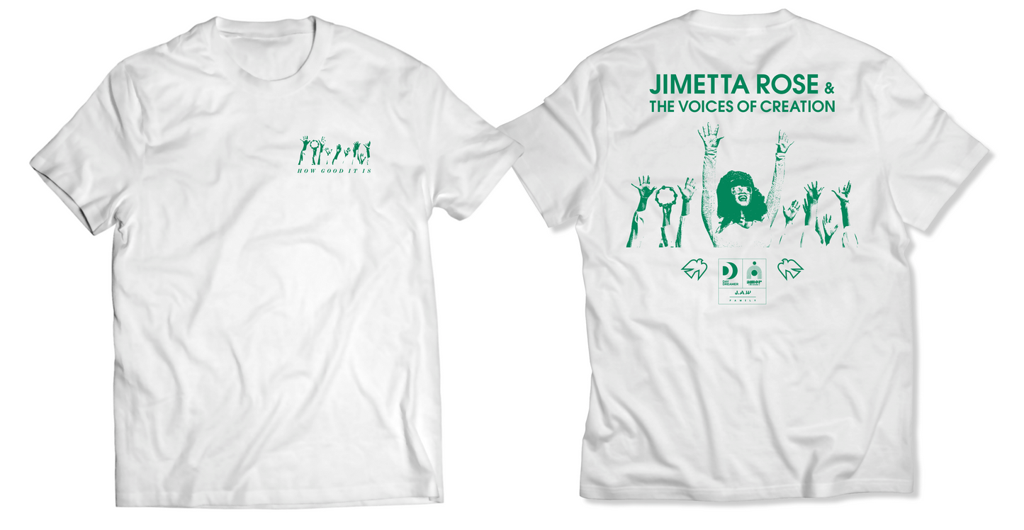 Jimetta Rose & VoC | August Tour T Shirt by Carhartt | Short Sleeve White/Green