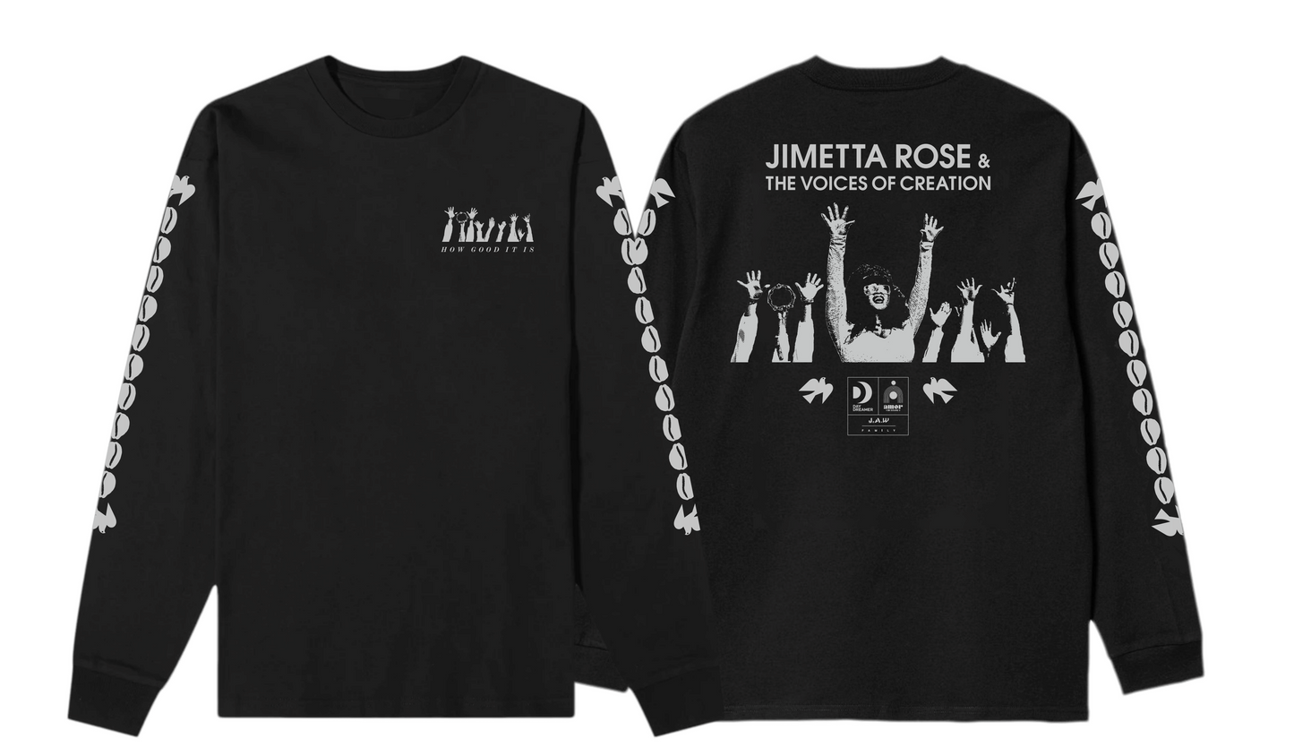 Jimetta Rose & VoC | August Tour T Shirt by Carhartt | Long Sleeve Black/Grey