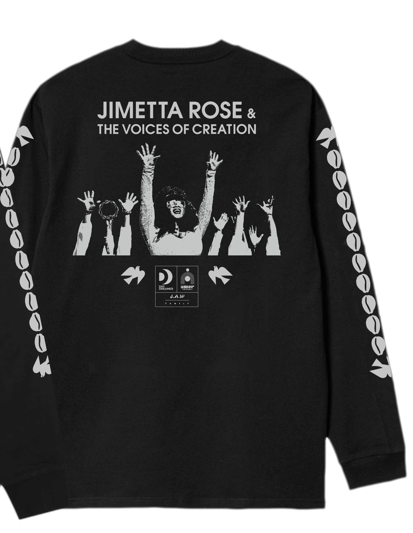 Jimetta Rose & VoC | August Tour T Shirt by Carhartt | Long Sleeve Black/Grey