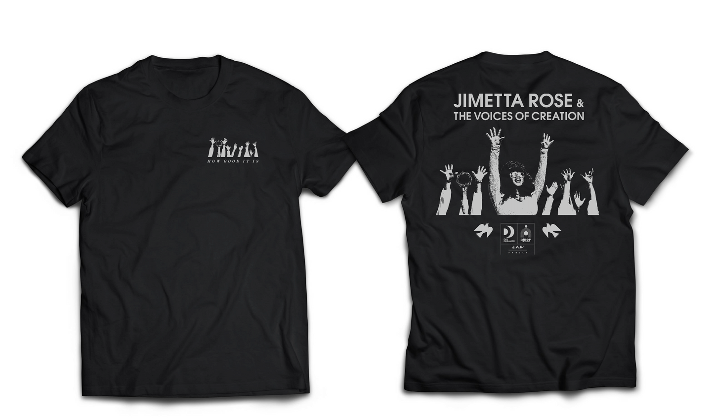 Jimetta Rose & VoC | August Tour T Shirt by Carhartt | Short Sleeve Black/Grey