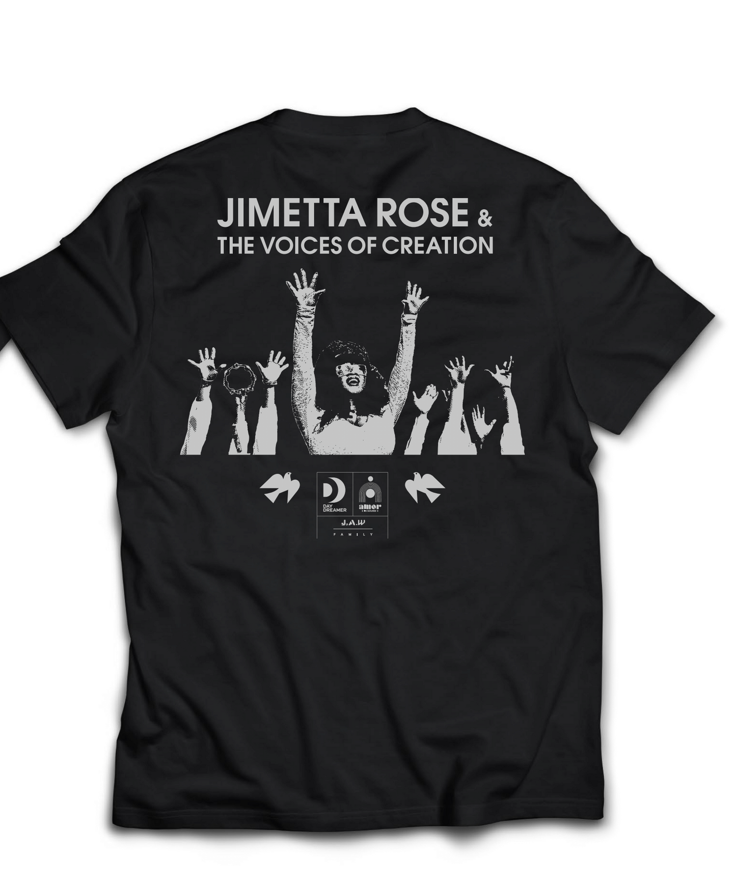 Jimetta Rose & VoC | August Tour T Shirt by Carhartt | Short Sleeve Black/Grey