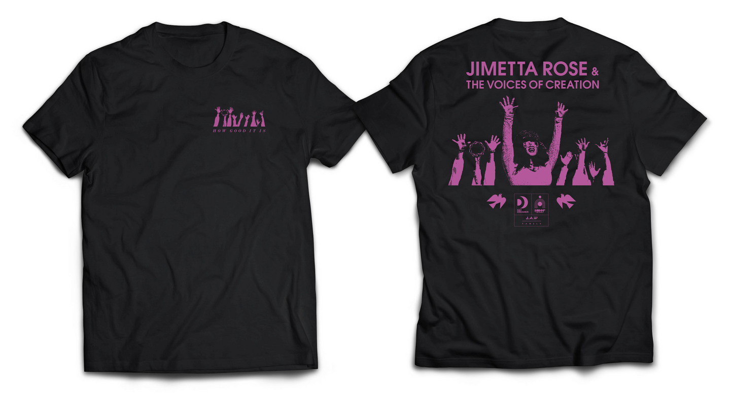 Jimetta Rose & VoC | August Tour T Shirt by Carhartt | Short Sleeve Black/Pink