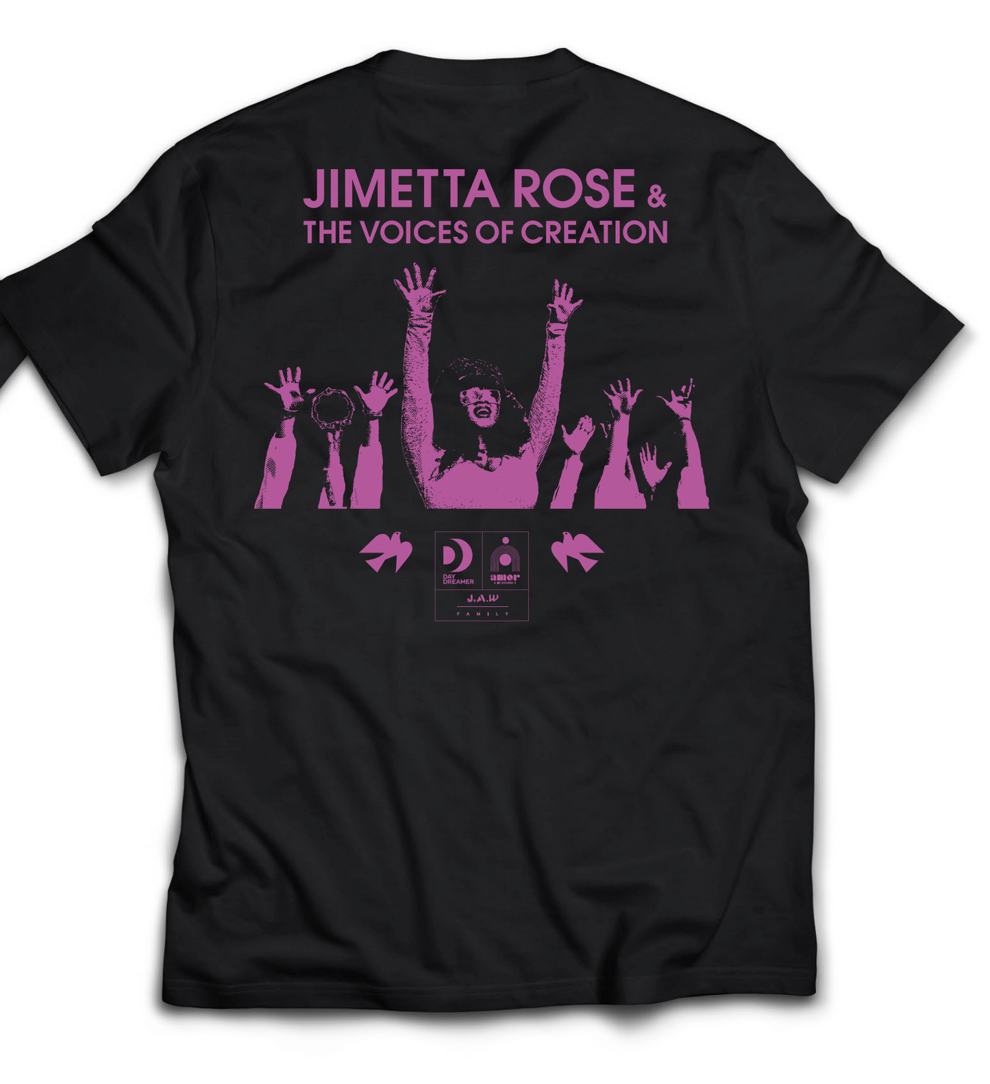 Jimetta Rose & VoC | August Tour T Shirt by Carhartt | Short Sleeve Black/Pink