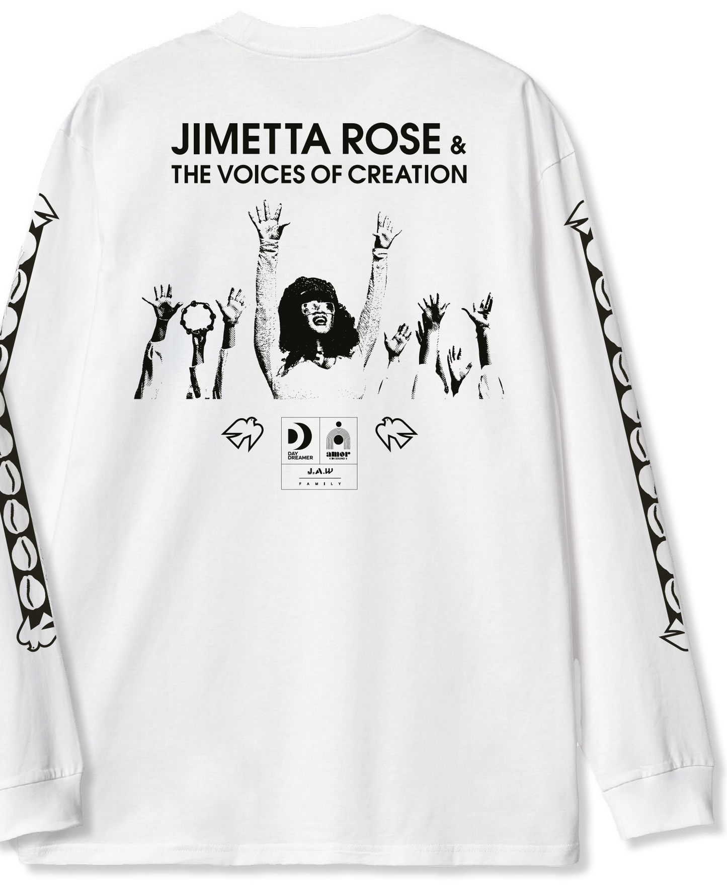 Jimetta Rose & VOC | August Tour Shirt by Carhartt | Long Sleeve White/Black