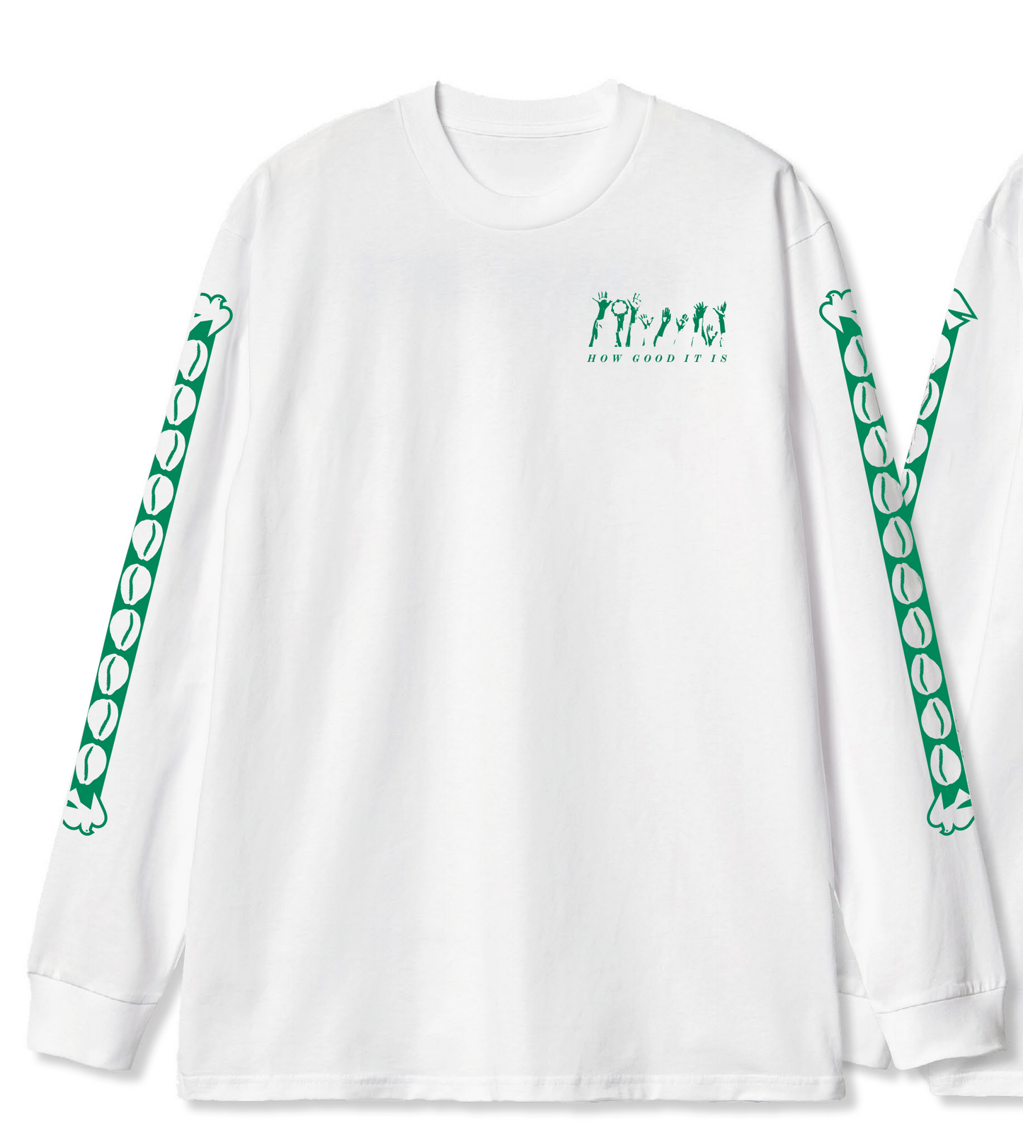 Jimetta Rose & VoC | August Tour T Shirt by Carhartt | Long Sleeve White/Green
