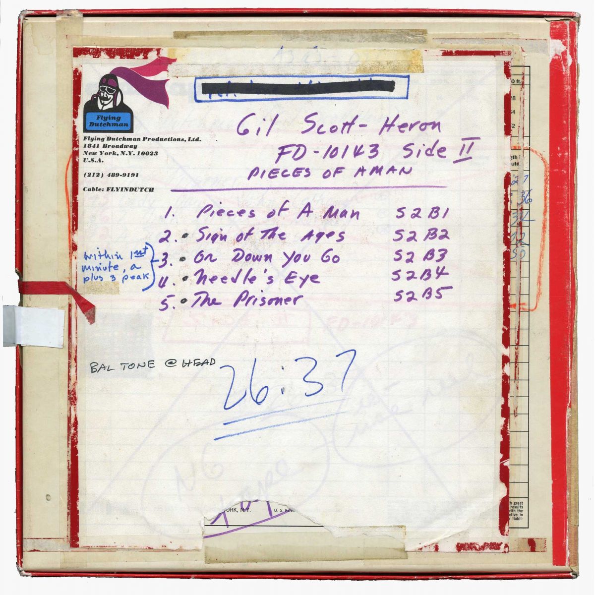 Gil Scott-Heron | Pieces of a Man | Reel-to-Reel